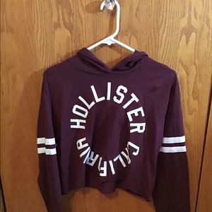 Hollister Maroon Crop Top